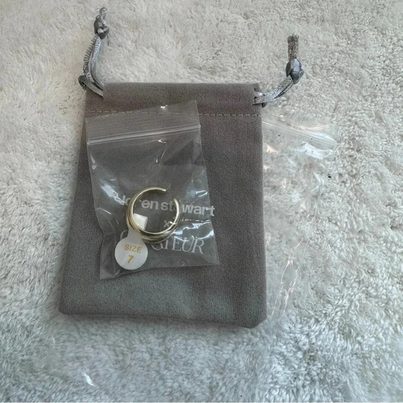 Set of Loren Stewart x Curateur Deux Open Band Ring and Double Wrap Bracelet - Picture 6 of 9